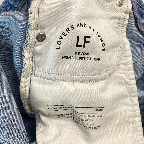 LOVERS + FRIENDS Devon High Rise 90’s Cut Off in Boardwalk Wash size 25 - Picture 9 of 9